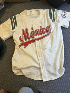 Hector Villanueva Juan Castro 2001 Mexico Caribbean Series Baseball Jersey Used - Picture 1 of 3