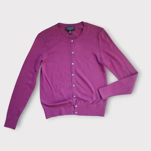 Banana Republic Cardigan Sweater XS Purple Cotton Cashmere Luxe - Picture 1 of 9