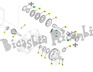 009101 - ANELLO SEIGER CAMBIO APE MP P 501 601 - TM 602 703 BENZINA FL2 - Imagen 1 de 1