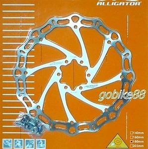 gobike88 Alligator disc rotor , CROWN, White, 180mm, 108g, 597 - Picture 1 of 1