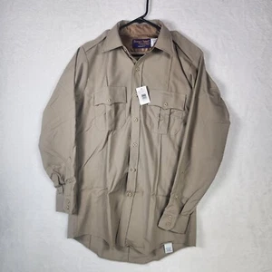 Horace Small Professional Apparel Tan 15.5 X 25 Deputy Long Sleeve Button Shirt - Picture 1 of 16
