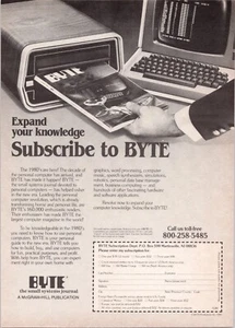 BYTE Magazine Computer Knowledge Print Ad 1980 - Picture 1 of 5
