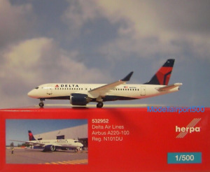 Herpa Wings1:500 Airbus A220-100 Delta Air Lines N1001DU 532952 Modellairport500
