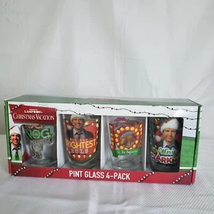National Lampoon's Christmas Vacation Collector Glasses Set, Set of Four, 16 oz - Picture 1 of 4