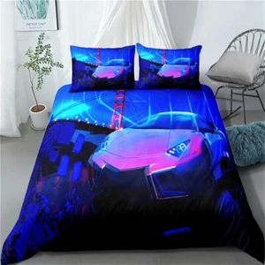 Twin/Full/Queen/King Bed Duvet/Quilt Cover Duvet Cover Set Bridge Sports Car - Picture 1 of 2
