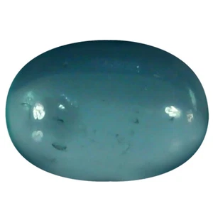 Piedra preciosa de apatita azul paraiba brasileña con forma de cabujón ovalado de 1,59 quilates (9 x 6 mm) - Imagen 1 de 1