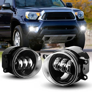 DOT 2PCS Black LED Fog Lights Bumper Driving Lights For Toyota Tacoma 2012-2015 - Picture 1 of 16