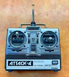 Futaba Attack-4 FP-T4NBL Radio Control Transmitter R/C Untested - Picture 1 of 5