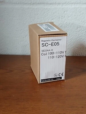 Fuji Electric Magnetic Contactor, 3P, 25A, 110VAC coil. p/n SC-E05-110VAC.
