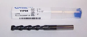 Molino final recubierto de carburo de 1/4" para fresado de aluminio - flauta larga - V21624S - Imagen 1 de 3