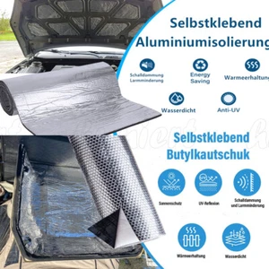 2 Stile Auto Isolierung Dämmmatte ButylSelbstklebend Dämmung Motorraum Dämmmatte - Bild 1 von 14