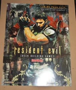 RESIDENT EVIL DECK BUILDING CCG TCG SPIELHÄNDLER VERKAUF BLATTWERBUNG 8 X 10 ZOLL - Bild 1 von 1