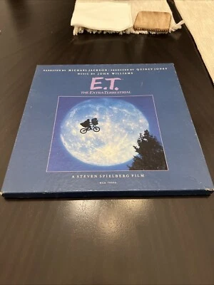 E.T. Soundtrack Narrated by Michael Jackson 1982 MCA Box LP Booklet & Poster - Image 1 of 4