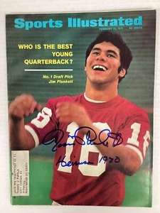 Jim Plunkett Signed Sports Illustrated 2/15/1971 Heisman 1970 Auto HOF PSA/DNA - Picture 1 of 7