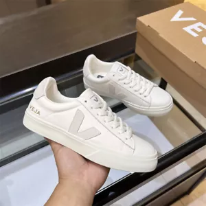 VEJA CAMPO Zapatos Blancos Zapatos de Tabla Unisex Parte Superior Baja Francesa Informal Zapatos Zapatos - Imagen 1 de 29
