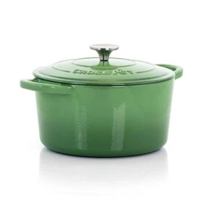 Dutch Oven w/ Lid 5 Qt. Round Cast Iron Nonstick in Pistachio Green - Picture 1 of 3
