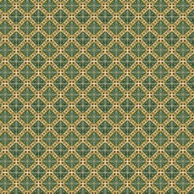 1: 48th Grande Verde Stella Con Fiore Bordo Foglio per Piastrelle Bianco Malta - Immagine 1 di 4