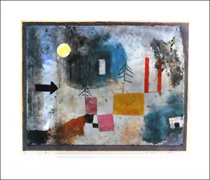 Rote Säulen vorbeiziehend Paul Klee Kunstdruck Poster Plakat Rar 064 - Bild 1 von 1