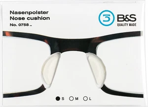 Nasenpolster Brillen Nasenpads Silikon Pads selbstklebende Folie Nose cushion - Picture 1 of 10
