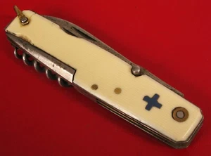 ANTIKE SCHWEIZER ARMEE FRANZÖSISCH? MESSER FINNLAND SKANDINAVISCHER MILITÄRKORKENZIEHER SELTEN! - Bild 1 von 24
