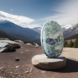 Size 8 Ruby Fuchsite Gemstone Ring  -925 Sterling Silver plated - New - Picture 1 of 5