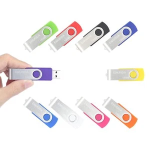 Lot de 10 Clé USB 16 Go ENUODA USB 2.0 Flash Drive Stockage Rotation Disque M... - Photo 1/6