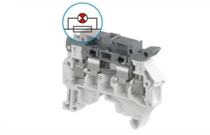 TE Connectivity 1SNK508414R0000 Sicherungsreihenklemme, Schraubklemme, 6,3A, 10AWG - Bild 1 von 1
