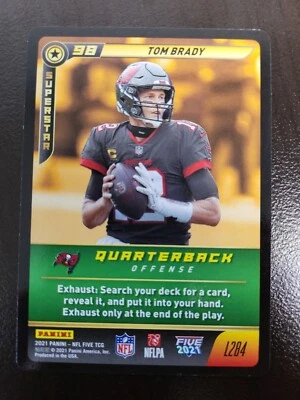 2021 NFL Five Tom Brady SUPERSTAR LEGENDARY card #L284 - Image 1 of 2