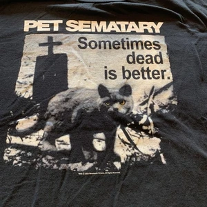 Pet Sematary Dead is Better Herren T-Shirt Gr. 4XL schwarz Horror Evil Cat King - Bild 1 von 8