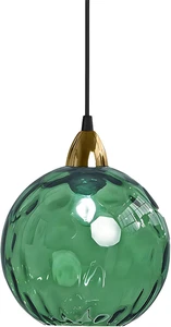 15Cm/7.9'' Lampada a Sospensione Sferica in Vetro Industriale D'Epoca, Lampadari - Foto 1 di 12