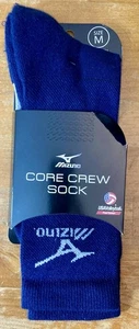 Mizuno Core Crew Volleyball Socken Navy Blau Größe Medium M NEU - Bild 1 von 5