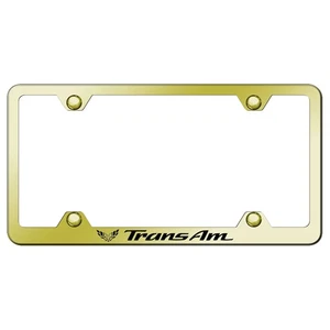Marco de matrícula dorado de carrocería ancha para Pontiac Firebird Trans Am - AUGD8184 - Imagen 1 de 2