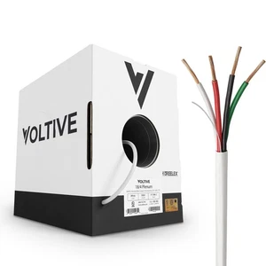 18/4 Plenum Speaker Wire - 18 AWG/Gauge 4 Conductor - UL Listed Plenum Rated ... - Picture 1 of 6