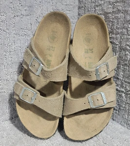 Birkenstock Sydney Unisex Size EU 37 US L6 M4 Vegan Taupe Slides Slip-On Sandals - Bild 1 von 13