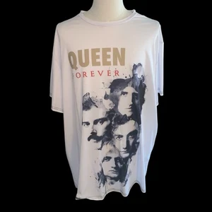 MENS BIG AND TALL XXXL 3XL QUEEN FOREVER ROCK AND ROLL SHIRT EXCELLENT - Picture 1 of 4