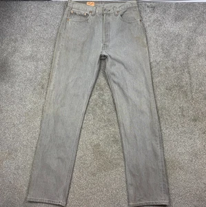 Jeans De Colección Levis 501 Preencogidos Gris Botón Mosca 32x32 Inventario Muerto EE. UU. Nuevos Con Etiquetas - Imagen 1 de 14