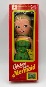 Vintage 1974 Mattel Huhn des Meeres Meerjungfrau Plüsch Puppe #7288 RAR Rarität - Bild 1 von 23