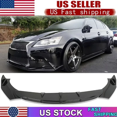 Комплект глянцевого разветвителя кромок переднего бампера для Lexus GS F GS350 GS450h 2007-2020 - Изображение 1 из 4