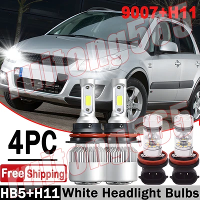 Faro antiniebla LED bombillas blancas para Suzuki SX4 2007-2013 4X Combo 9007 y H11 Foto 1 de 4