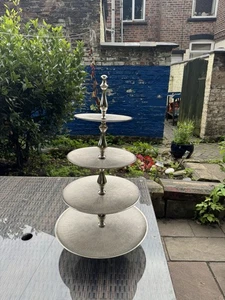 Large 3 Tier Cake Stand, Vintage Style - Picture 1 of 4