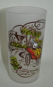 Currier e Ives Occhiali Smerigliati Nocciola Atlante Vintage Donna in Carrozza - Foto 1 di 5