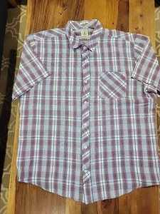 Volcom Mens XL Classic Fit Short Sleeve Button Up Shirt - Picture 1 of 8