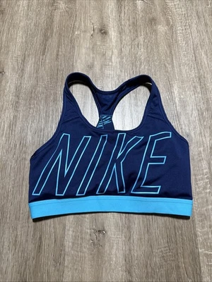 NIKE Women's Padded Sports Bra M Blue - Image 1 of 3