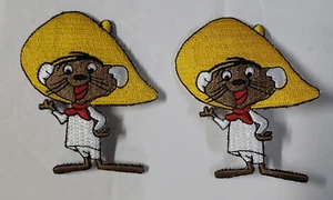 SPEEDY GONZALES (2) Patch ricamata in ferro o cucita - 3" - Looney Tunes - Foto 1 di 2