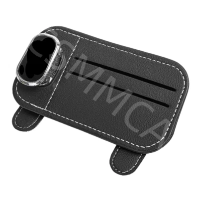 For Glasses Sunglasses Eyeglass Ticket Card Car Auto Sun Visor Clip Holder Black - Image 1 of 4