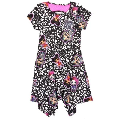 L.O.L. Surprise! Girls Dress, Black, Sizes XL 16  - Image 1 of 4