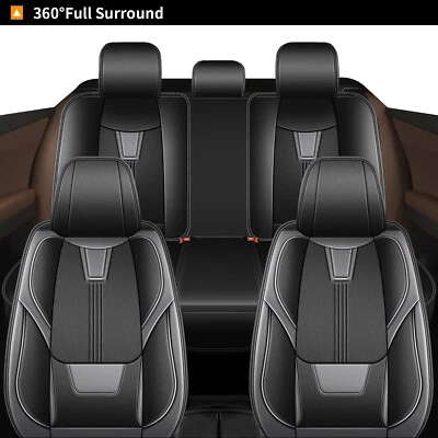 Front+Rear Car Seat Covers Protector Faux Leather For Chevrolet Sonic 2012-2020 Foto 1 de 4