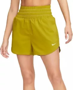 Pantalones Cortos Nike One Dri-FIT Para Mujer Cintura Ultra Alta 3" Forrados Calzoncillos (DX6642 Medianos - Imagen 1 de 3
