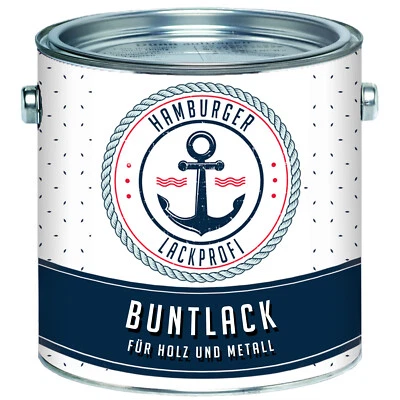 10L - Alkyd Coloured Paint 2in1 SILK MATT for Outdoor in RAL for Wood & Metal HLP - Image 1 of 4