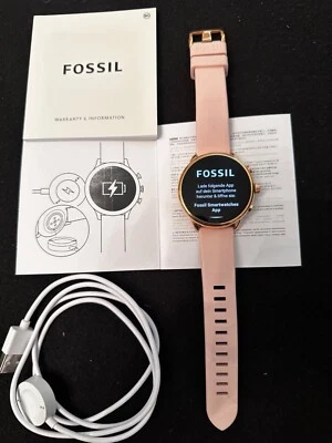 Fossil Wellness Edition Gen. 6 44mm Edelstahlgehäuse-Rosegold mit Silikonarmband - Bild 1 von 4